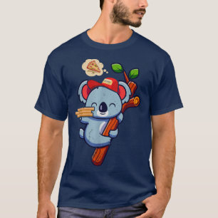 Kawaii Koala Cute Animal Pizza Delivery Funny Pizz T-Shirt