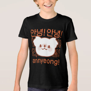 Kawaii Koala Greeting KDrama phrase Tri-Blend Shirt
