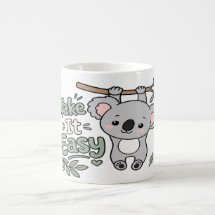 Kawaii Koala Take It Easy Self Care Coffee Mug