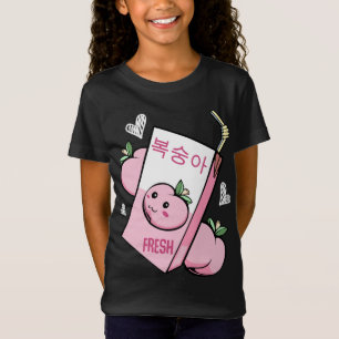 Kawaii Korean Peach Juice Fruit Loveable Cuteness  T-Shirt