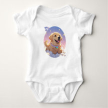 Kawaii Labrador Retriever sky & stars