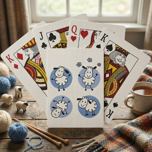 Kawaii Lamb Doodle Animal Playing Cards