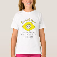 Kawaii Lemonade Crew Yellow Lemon Girl Japanese