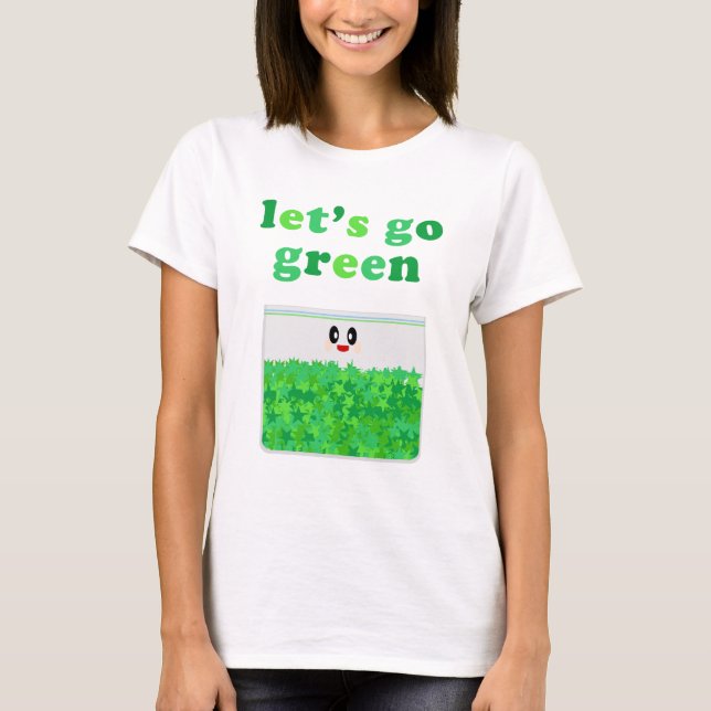 KAWAII LET'S GO GREEN POT SHIRT (Front)