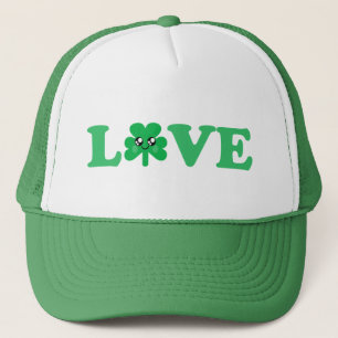 KAWAII LOVE SHAMROCK LUCKY IRISH TRUCKER HAT