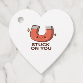 Kawaii Magnet Stuck On You Cute Playful Style  Favour Tags
