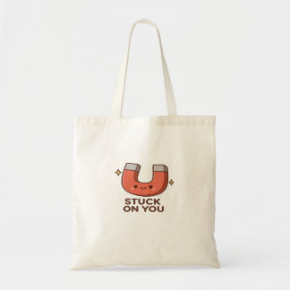 Kawaii Magnet Stuck On You Cute Playful Style  Tote Bag