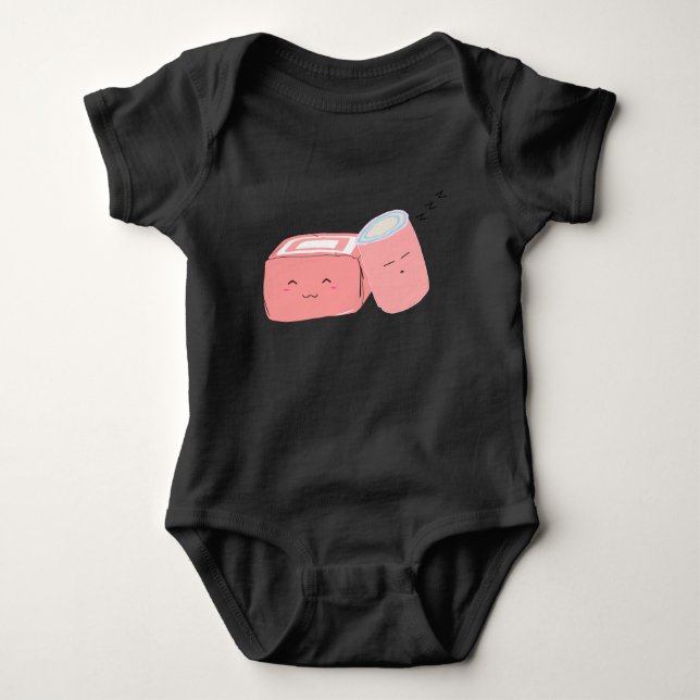 Kawaii Marshmallow |  Baby Bodysuit (Front)
