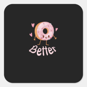 Kawaii Matching Couple Coffee And Do Square Sticker