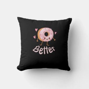 Kawaii Matching Couple Coffee And Donut Better Tog Cushion