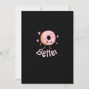 Kawaii Matching Couple Coffee And Donut Better Tog Holiday Card