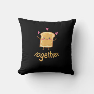 Kawaii Matching Couple Peanut Butter Jelly Better Cushion