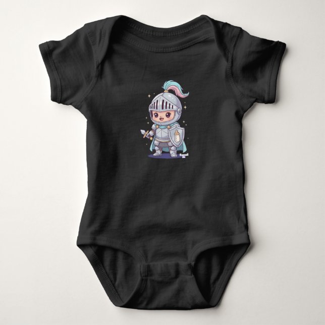 Kawaii Medieval Knight Be Baby Bodysuit (Front)