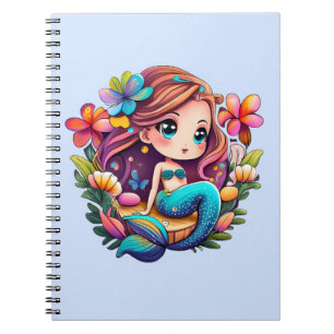 Kawaii Mermaid  Notebook