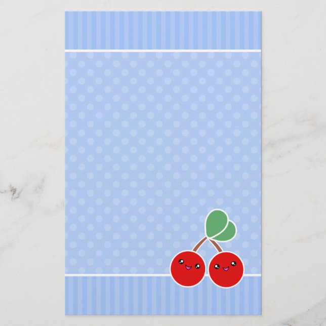 Kawaii Merry Cherry Stationery (Front)