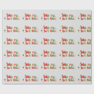 Kawaii Merry Christmas Wrapping Paper