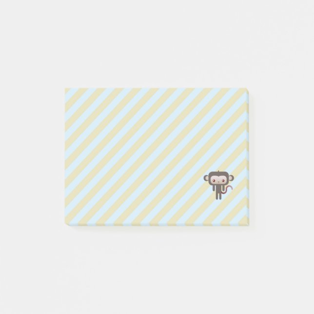 Kawaii monkey post-it notes (Front)