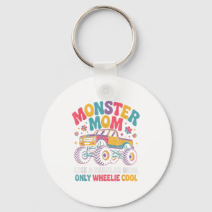 Kawaii Monster Mom Like Regular Mommy But Wheelie  Key Ring