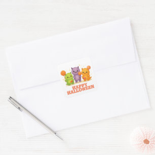 Kawaii Monsters & Lollipops Halloween  Square Sticker