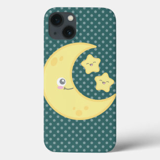 Kawaii Moon and Stars iPad Mini Case