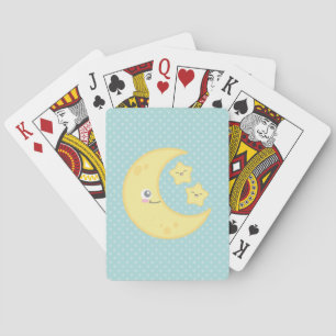 Kawaii Moon and Stars Playing Cards