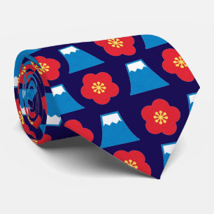 Kawaii Mt. Fuji Design Tie