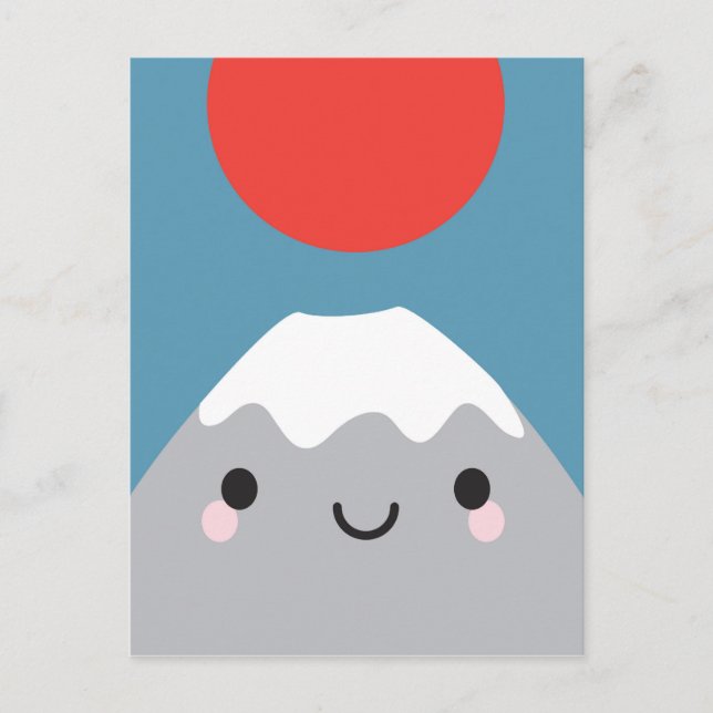 Kawaii Mt Fuji San Postcard (Front)