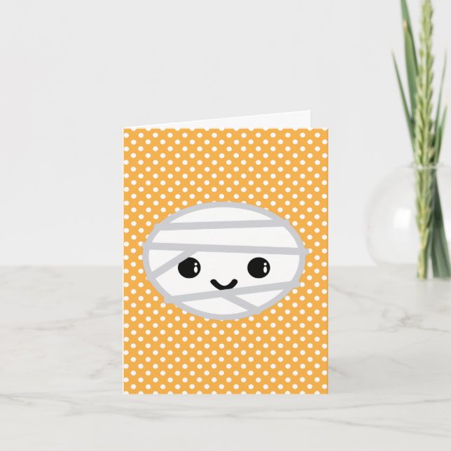 Kawaii Mummy Note Card (Front)