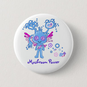 Kawaii Mushroom Power Button