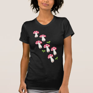 Kawaii Mushroom V Neck T-Shirt