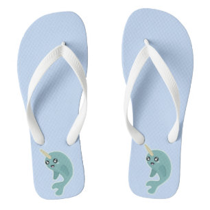 Kawaii Narwhal Jandals