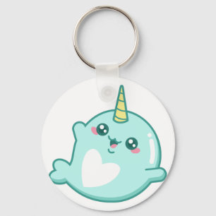 Kawaii Narwhal Key Ring