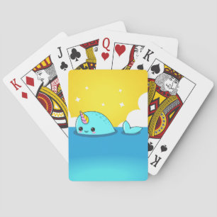 Kawaii Narwhal Playing Cards