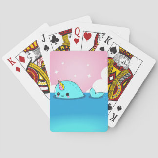 Kawaii Narwhal Playing Cards