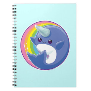 Kawaii Narwhal Spiral Notebook