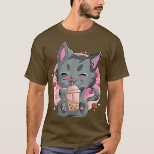 Kawaii Neko Cat Anime Shirts For Women, Bubble Bob