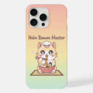 Kawaii Neko Ramen Master Cute Cat Food Chef iPhone 15 Pro Max Case