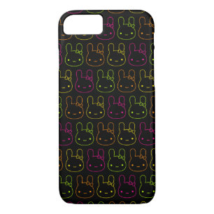 Kawaii Neon Bunny Bows Case-Mate iPhone Case