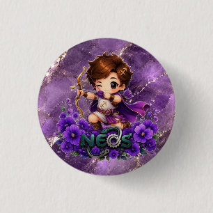 Kawaii Neos Zodiac Sagittarius 3 Cm Round Badge