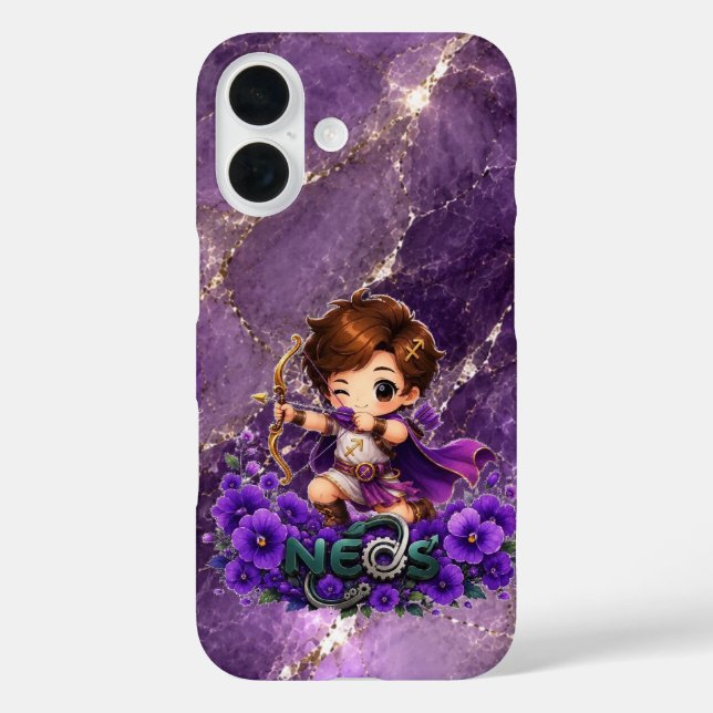 Kawaii Neos Zodiac Sagittarius Case-Mate iPhone Case (Back)
