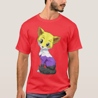 Kawaii Nonbinary and Genderqueer Fo T-Shirt