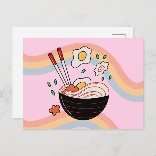Kawaii Noodles Postcard (Front/Back)