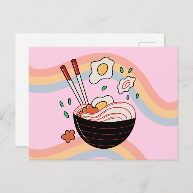 Kawaii Noodles Postcard (Front/Back)