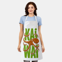 Kawaii Octopus Graphic Apron | Cute Japanese Style