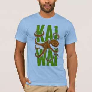 Kawaii Octopus Japanese Style Illustrated T-Shirt