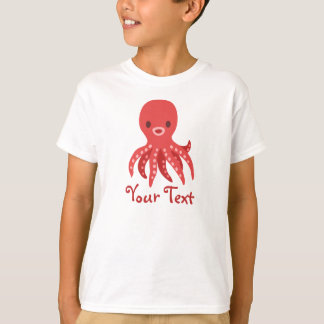 Kawaii Octopus Personalised TShirt - custom cute