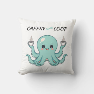 Kawaii Octopus Pillow – Caffin Loop Coffee Vibes