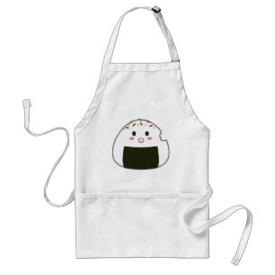 Kawaii "Onigiri" Rice Ball with Bitemark Standard Apron