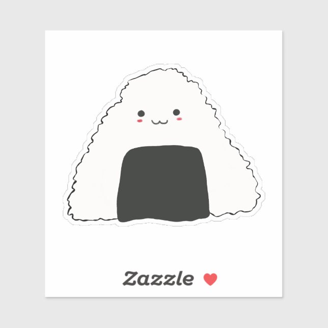 Kawaii Onigiri Vinyl Sticker (Sheet)