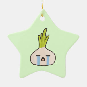 Kawaii Onion Ceramic Tree Decoration